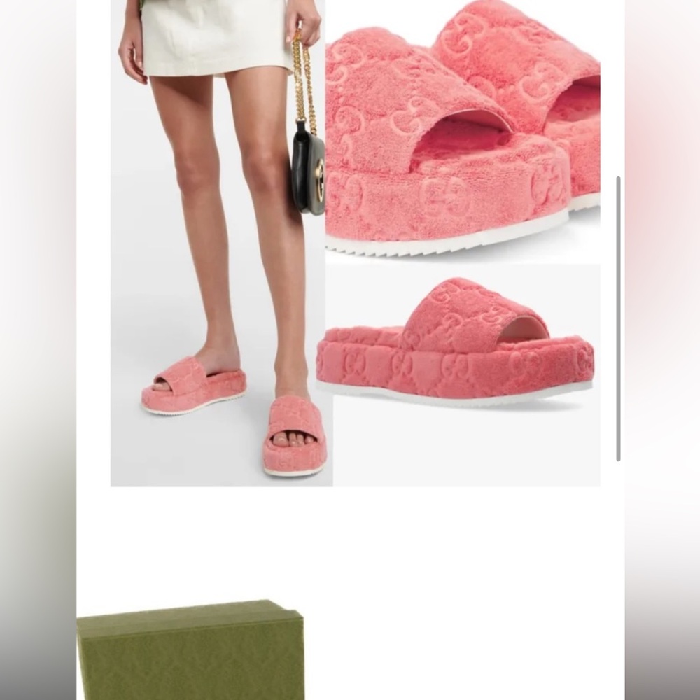 Gucci GG Platform sandals PINK size 38.5
BRAND NEW IN BOX - Picture 6 of 6